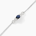 Bracelet Oceania Or Blanc Saphir Et Diamant - Bracelets cha&icirc;nes Femme | Marc Orian