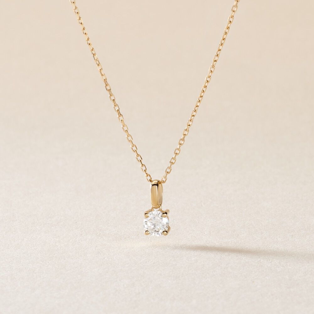 Pendentif One Or Jaune Diamant - Parures de mariage Femme | Marc Orian