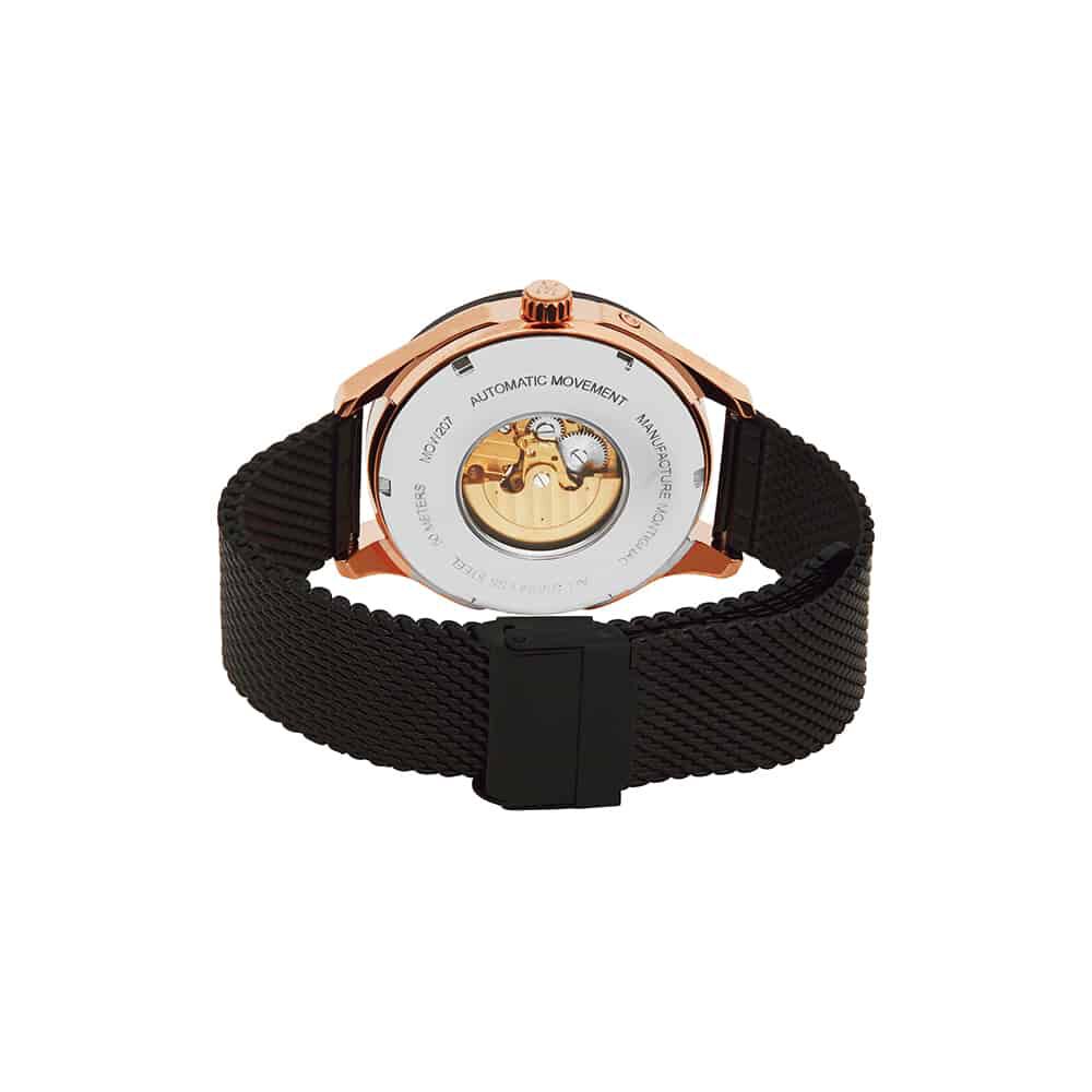 Montre Montignac Round Automatique Noir - Montres automatiques Homme | Marc Orian