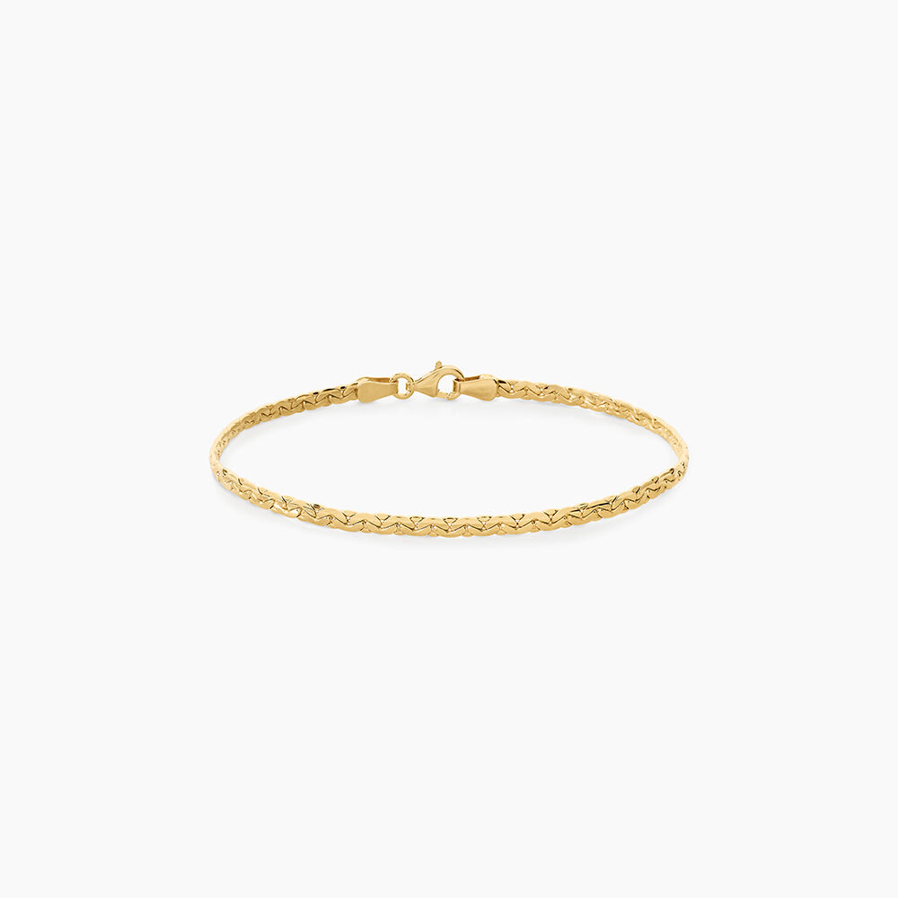 Bracelet Ivy Argent Dor&eacute; A L'Or 750/1000 - Bracelets cha&icirc;nes Femme | Marc Orian