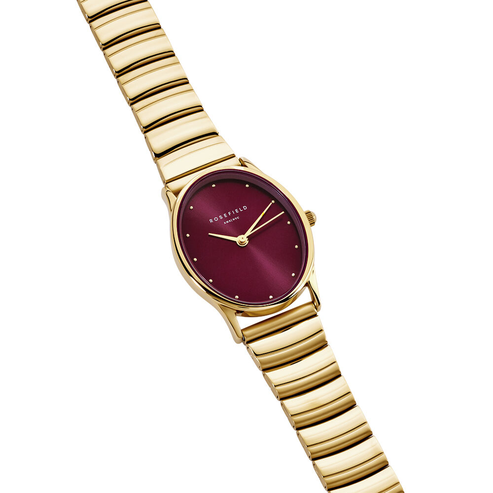 Montre Rosefield Oval Bordeaux - Montres &eacute;tanches Femme | Marc Orian