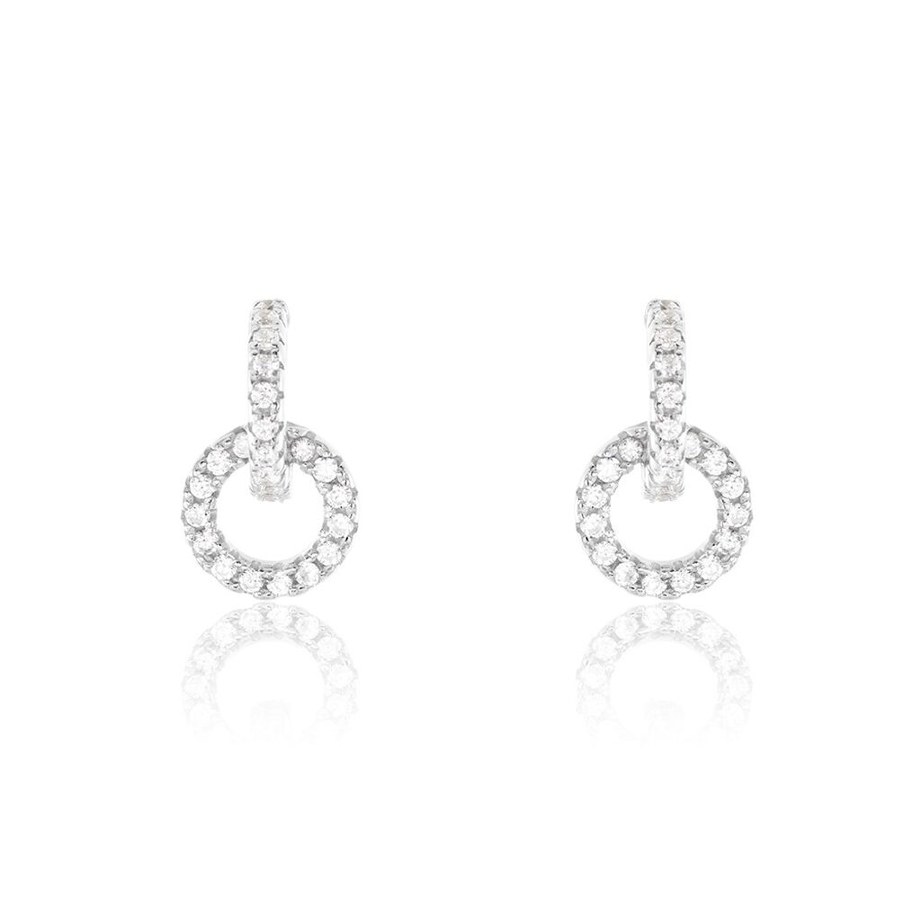 Boucles D'oreilles Pendantes Cajetan Argent Oxyde De Zirconium - Pendantes Femme | Marc Orian
