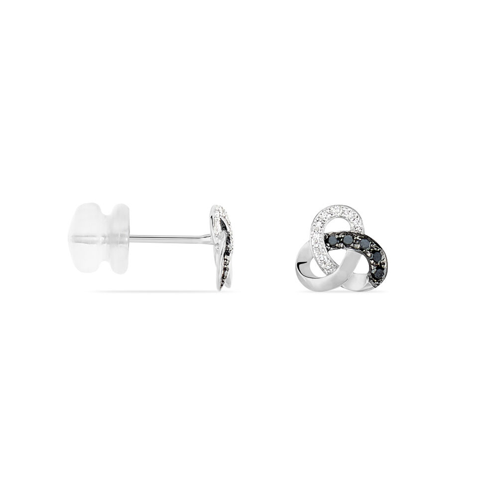 Boucles D'oreilles Puces Constellation Or Blanc Diamant - Puces Femme | Marc Orian