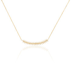 Collier Fabrizia Plaqué Or Jaune Oxyde De Zirconium - Colliers Femme | Marc Orian