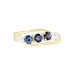 Bague Or Jaune Abelard Saphirs Diamants