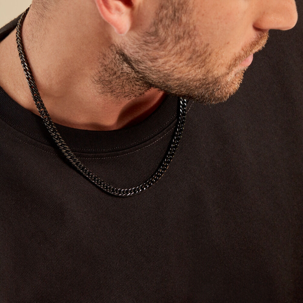 Collier Torino Acier Noir - Colliers Homme | Marc Orian