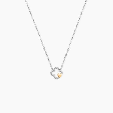 Collier Sorya Or Jaune Argent Blanc Oxyde De Zirconium - Colliers avec pierres Femme | Marc Orian