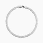 Bracelet Zoubeida Argent Blanc - Bracelets fantaisie Femme | Marc Orian