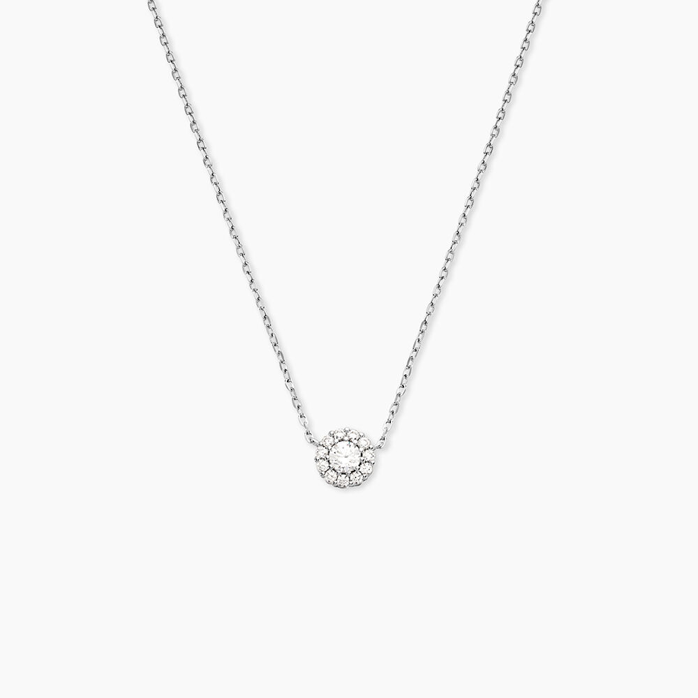 Collier Swanny Argent Blanc Oxyde De Zirconium - Colliers avec pierres Femme | Marc Orian