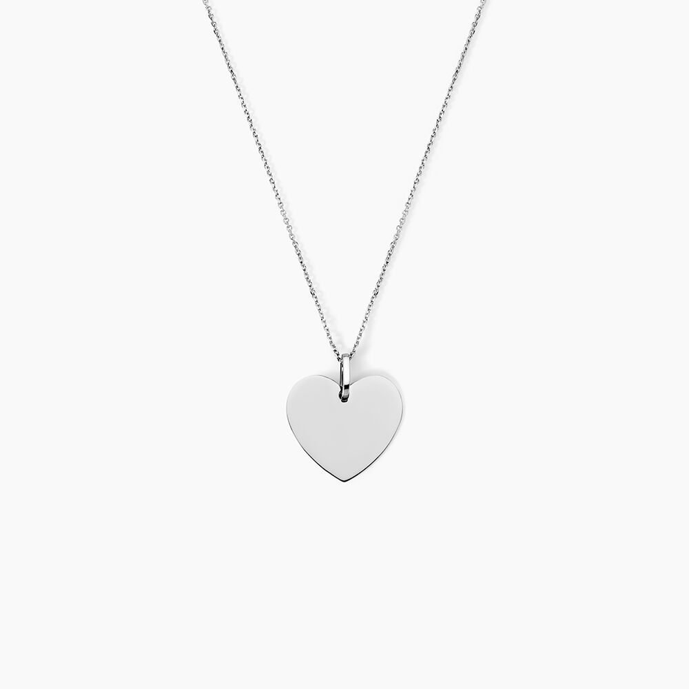 Pendentif Eba Argent Blanc - Bijoux personnalis&eacute;s Unisex | Marc Orian