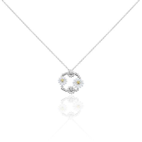 Collier Basil Argent Blanc Oxyde De Zirconium - Colliers avec pierres Femme | Marc Orian