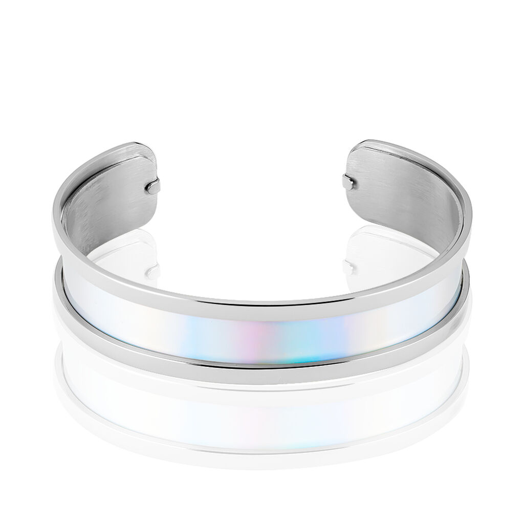 Bracelet Jonc Kayssi Acier Blanc - Bracelets joncs Femme | Marc Orian