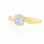Bague Solitaire Illyana Or Jaune Oxyde De Zirconium - Solitaires Femme | Marc Orian
