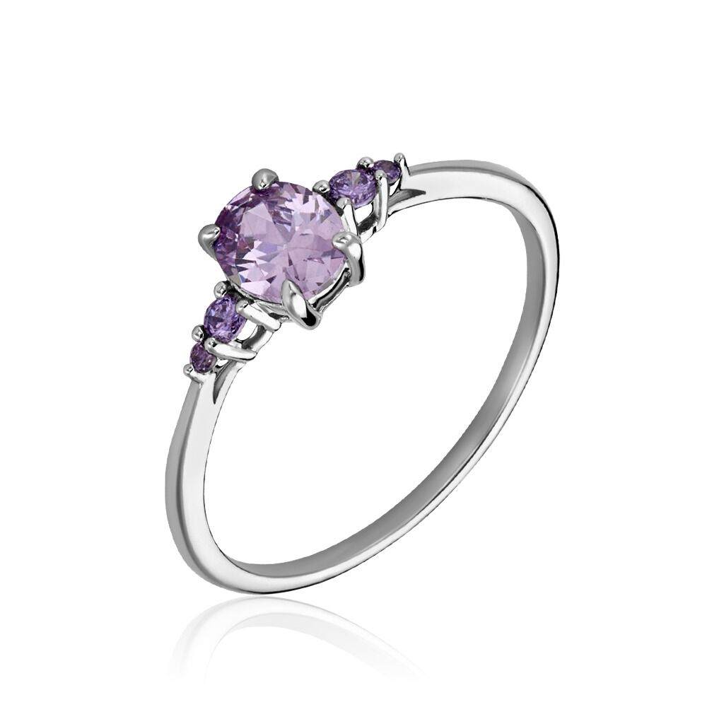 Solitaire Accompagne Argent Rainbow Oxyde De Zirconium - Solitaires Femme | Marc Orian