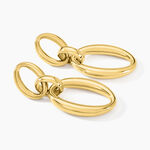 Boucles D'oreilles Pendantes Zeilah Acier Jaune - Pendantes Femme | Marc Orian