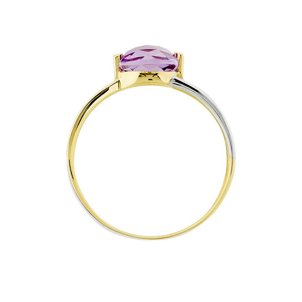Bague Suzana Or Bicolore Amethyste - Bagues pierres fines Femme | Marc Orian