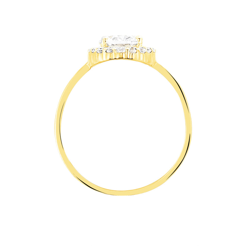 Bague Solitaire Cillie Or Jaune Oxyde De Zirconium - Solitaires Femme | Marc Orian