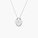 Pendentif Axelia Argent Blanc - Bijoux personnalis&eacute;s Unisex | Marc Orian