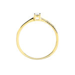 Bague Solitaire Asia Or Jaune Diamant - Parures de mariage Femme | Marc Orian