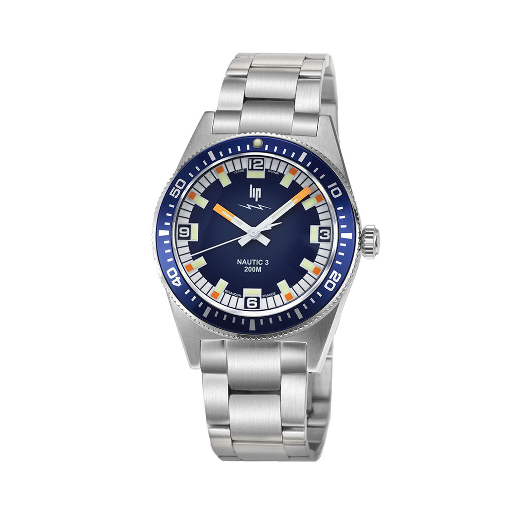 Montre Lip Nautic 3 Bleu - Montres &eacute;tanches Unisex | Marc Orian