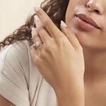 Bague Soleil D'hiver Or Blanc Diamant Divers - Bagues pierres pr&eacute;cieuses Femme | Marc Orian