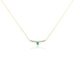 Collier Emeald Is The New Black Or Jaune Emeraude Diamant - Colliers avec pierres Femme | Marc Orian