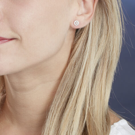 Boucles D'oreilles Puces Charletta Or Jaune Diamant - Clous d'oreilles Femme | Marc Orian