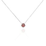 Collier Dwight Argent Blanc Oxyde De Zirconium Rouge - Colliers solitaires Femme | Marc Orian