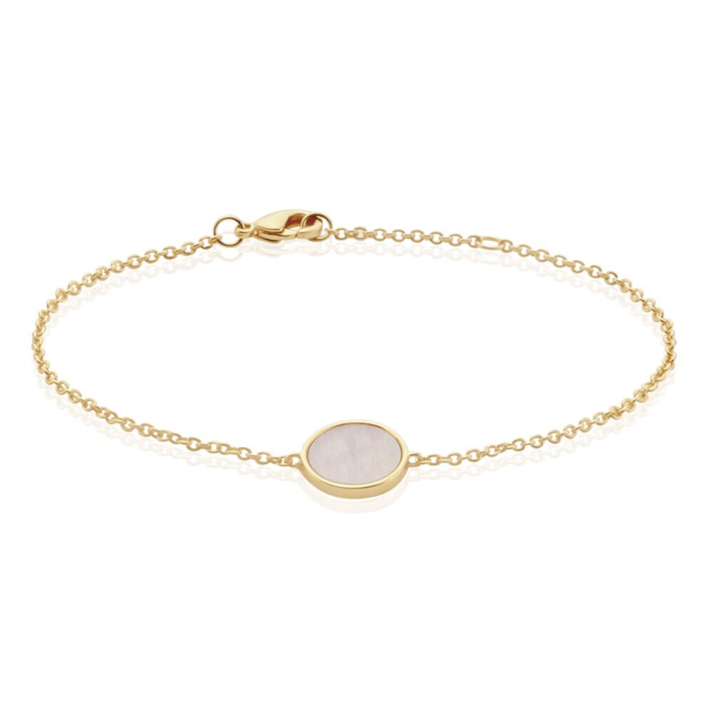 Bracelet Plaqué Or Shelagh Nacre - Bracelets Medailles Femme | Marc Orian