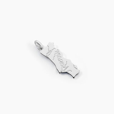Pendentif Thea Argent Blanc