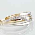 Bague Bodil Or Bicolore Diamant - Parures de mariage Femme | Marc Orian