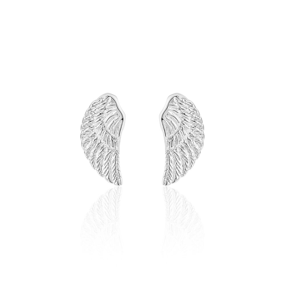 Boucles D'oreilles Puces Keily Argent Blanc - Puces Femme | Marc Orian