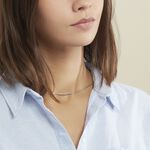 Collier Ivy Maille Haricot Or Blanc - Chaines Femme | Marc Orian