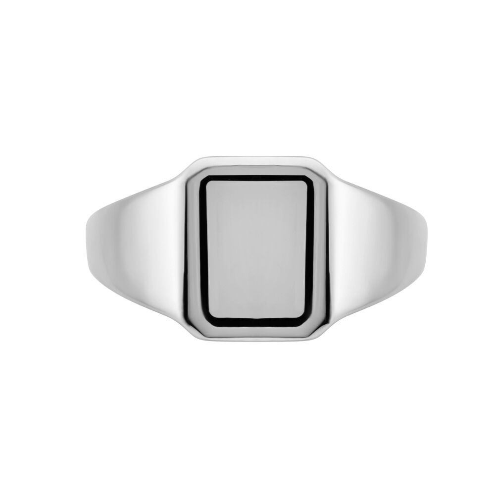 Chevalière Argent Blanc Said - Chevalières Homme | Marc Orian