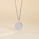 Pendentif Elisandre Argent Blanc - Bijoux personnalis&eacute;s Unisex | Marc Orian