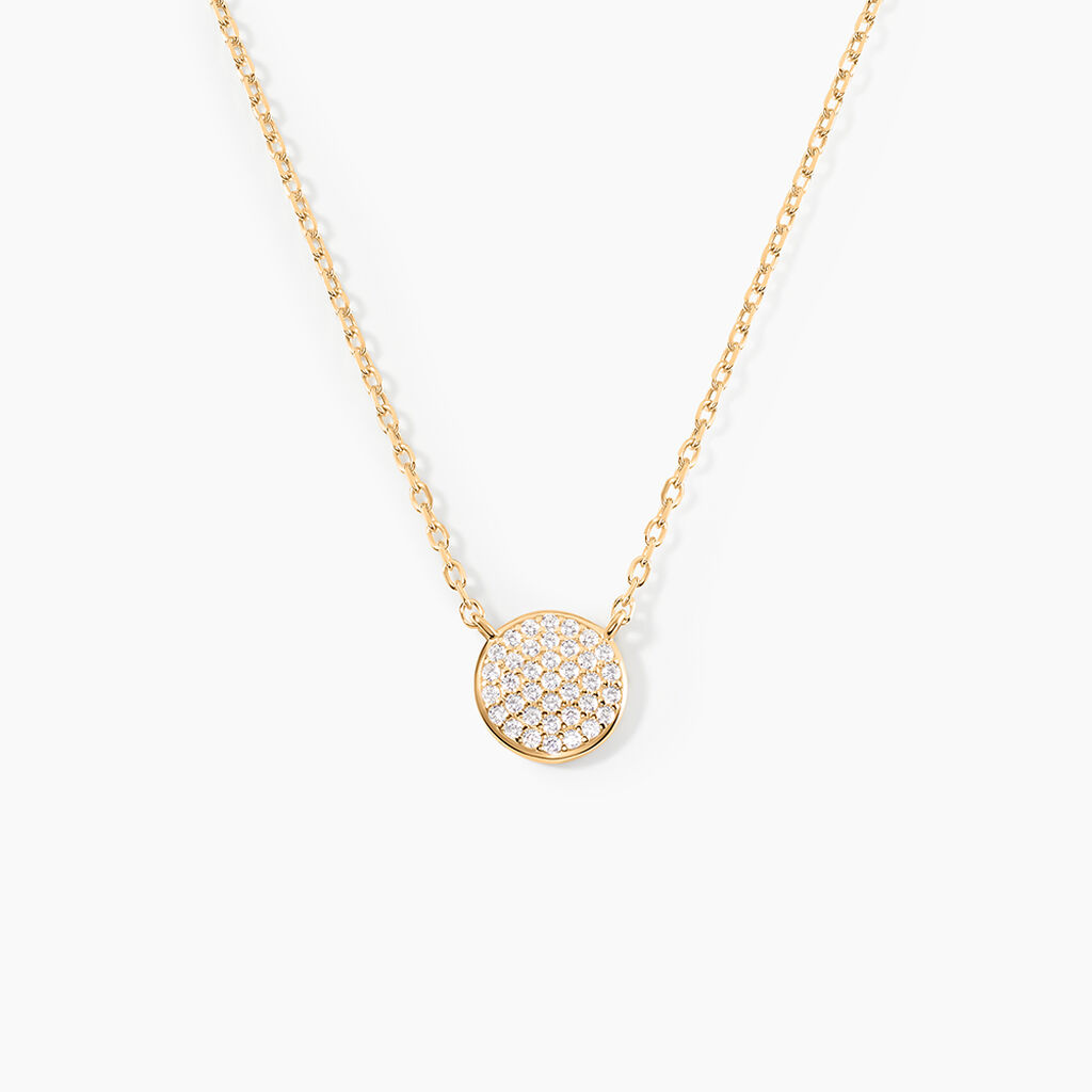 Collier Plaqu&eacute; Or Larraso Oxydes De Zirconium - Colliers avec pierres Femme | Marc Orian