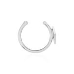 Boucles D'oreilles Puces Nazra Argent Blanc - Puces Femme | Marc Orian