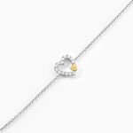 Bracelet Sorya Or Jaune Argent Blanc Oxyde De Zirconium - Bracelets cha&icirc;nes Femme | Marc Orian