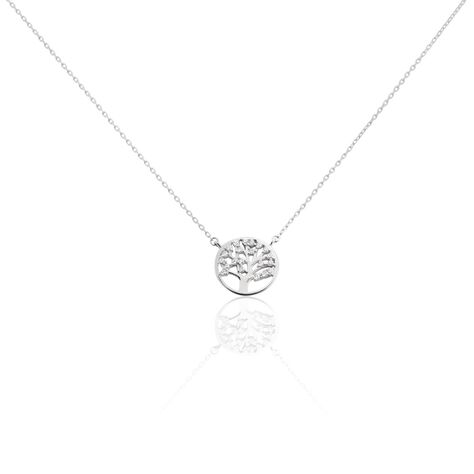 Collier Argent Blanc Siannus Oxydes De Zirconium - Colliers Femme | Marc Orian