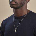 Pendentif Zodiaque Rond Argent Blanc - Bijoux personnalis&eacute;s Famille | Marc Orian