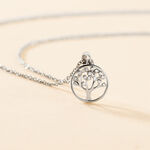 Collier Veva Argent Blanc Oxyde De Zirconium - Colliers avec pierres Femme | Marc Orian