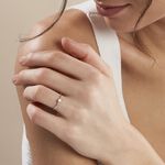 Bague Solitaire Or Blanc Solenia Diamant - Parures de mariage Femme | Marc Orian