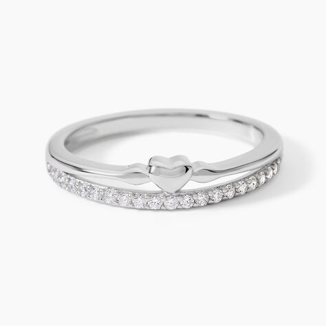 Bague Melanie Argent Blanc Oxyde De Zirconium - Bijoux fantaisie Femme | Marc Orian