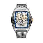 Montre Montignac Tonneau Auto Argent&eacute; - Montres automatiques Homme | Marc Orian