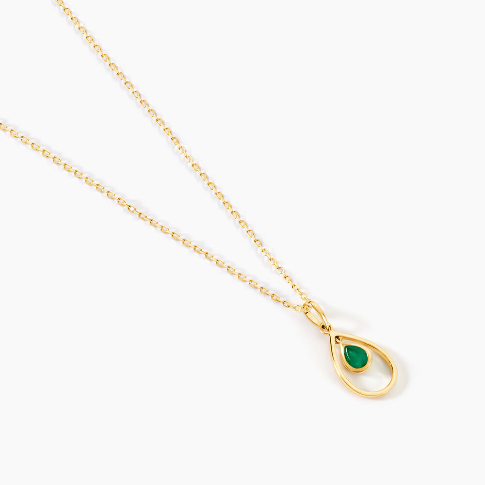 Pendentif Innocenzo Or Jaune Emeraude - Pendentifs Femme | Marc Orian