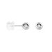 Boucles D'oreilles Puces Fidelia Boule Or Blanc - Puces Femme | Marc Orian