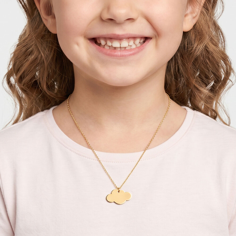 Collier Helenia Nuage Gravable Or Jaune - Colliers ete Enfant | Marc Orian