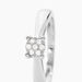 Bague Solitaire Artemis Or Blanc Diamant - Parures de mariage Femme | Marc Orian