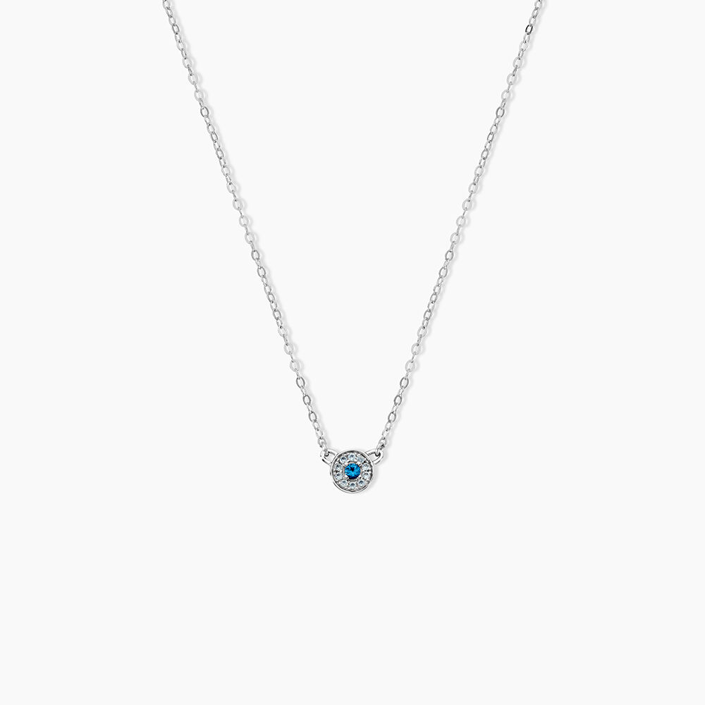 Collier Auxana Argent Blanc Oxyde De Zirconium - Colliers avec pierres Femme | Marc Orian