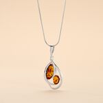 Collier Argent Blanc Hailey Ambre - Colliers avec pierres Femme | Marc Orian